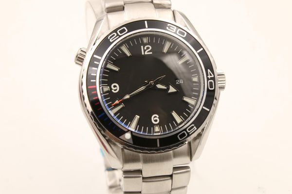 

new watch men stainess steel planet ocean james bond automatic movement watches men dress wristwatches, Slivery;brown