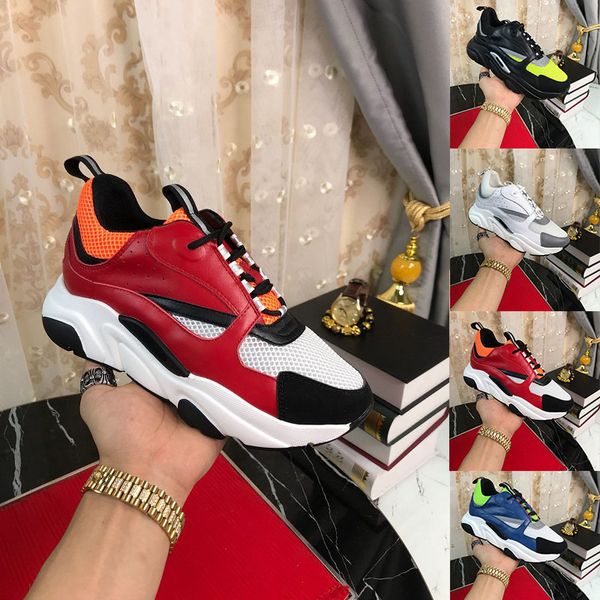 

с коробкой) новый b22 b23 мужской холст и телячья кожа кроссовки кроссовки модные женские кроссовки французский дизайнерский бренд повседне