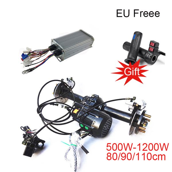 

tricycle accessories brushless differential engine electric 48v/ 60v 500w/1000w tricycle rear axle differential axle motor kit