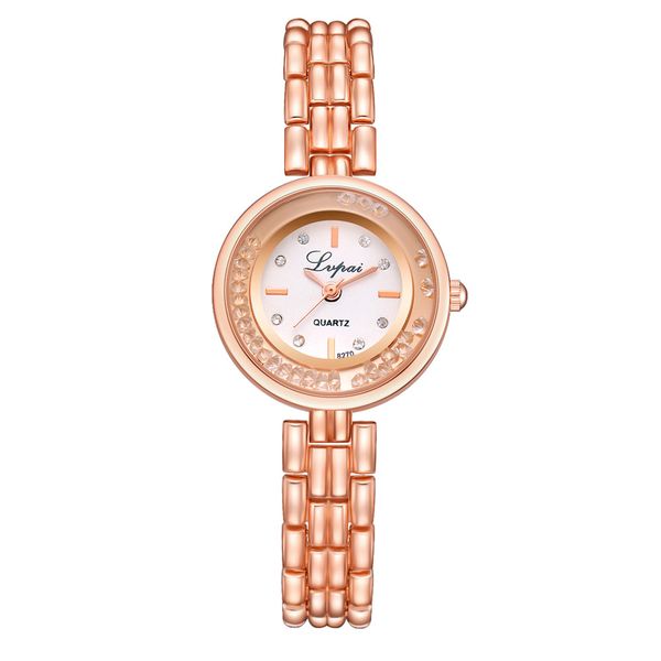 

luxury lvpai women dress watches fashion wristwatches elegant design girls lady female quartz bracelet watch clock, Slivery;brown