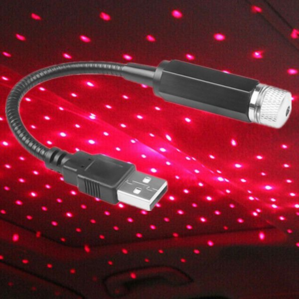 

car lamp car interior lamp roof star night light projector atmosphere galaxy usb decorative adjustable starry sky