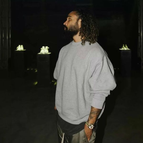 

Fog fear of god joint name gray round neck weater retro treet jerry ame men and women couple weater xl hf wy221