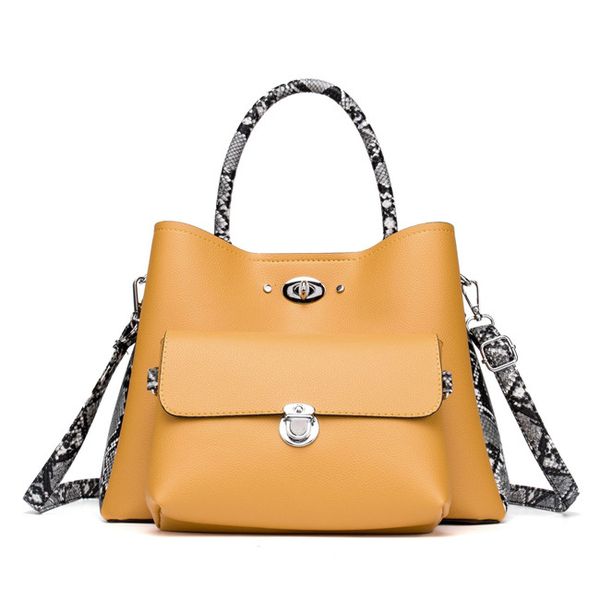 

mother and child two-piece 2019 female new shoulder bag european and american fashion snake bag