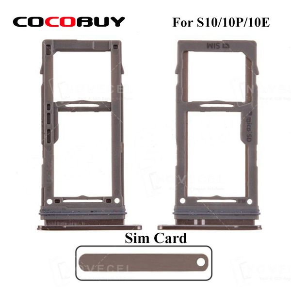 

sim card tray for galaxy s10 g973/ s10 plus g975/ s10e g970 silver/gold/blue