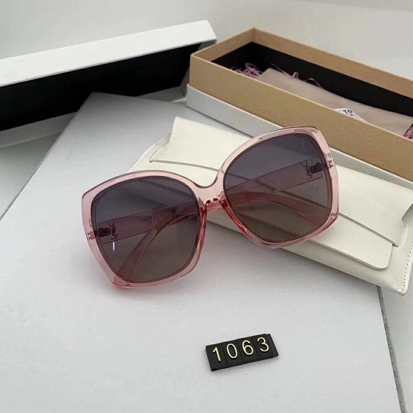 

designer sunglasses luxury sunglasses designer glass for woman adumbral glasses uv400 with box brand y1063 5colors optional, White;black