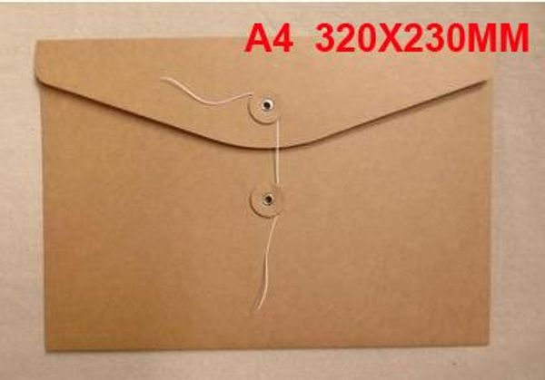 

A4 320 230mm 55g kraft paper envelope bag file organizer document bag