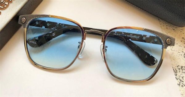 

2020 new fashion designer sunglasses square metal frame retro punk style uv400 protection eyewear, White;black