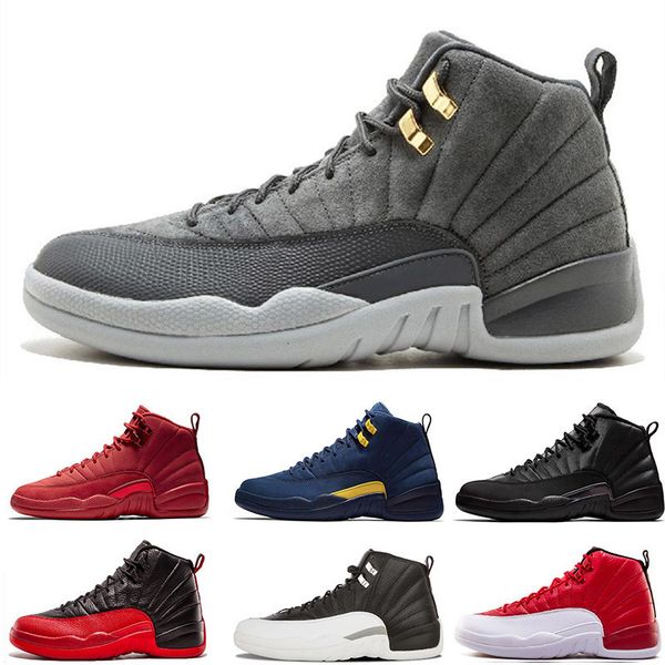

12s cement ash mens basketball обуви утепленных wntr тренеры центр красный мичиган колледж вмс классический 12 белый черный спортивные кросс