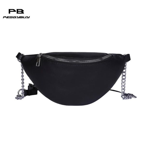 

women fanny packs chain shoulder leather waist bags women crossbody walking shopping belt bags sac a main femme heuptas feminina
