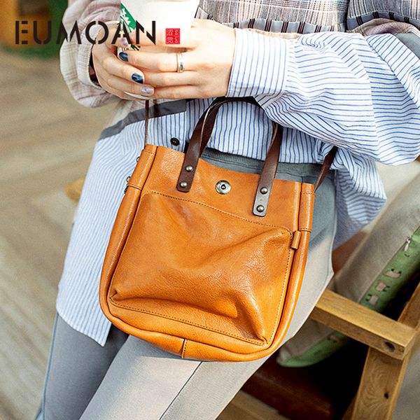 

2020 new soft leather bag leather vertical female bag large capacity first layer cowhide handmade pure crossbody