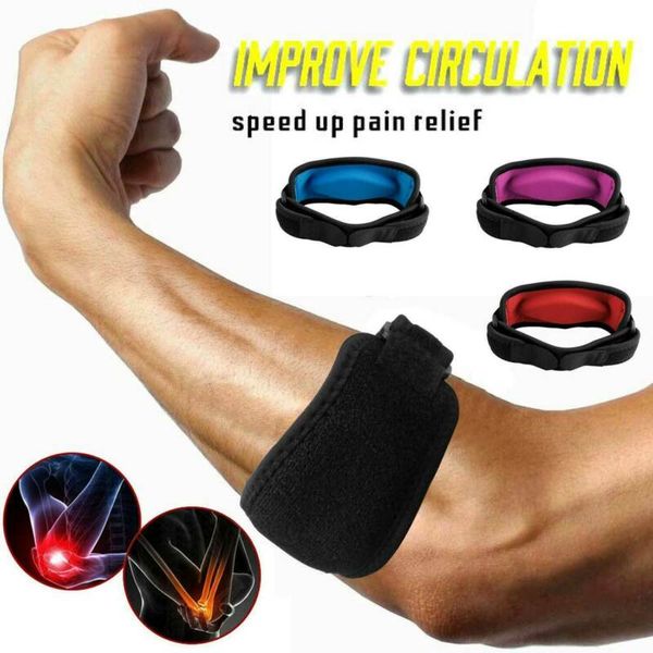 

Tennis Elbow Brace Strap Tendonitis Golfers Gel Band Golf Pain Relief Support