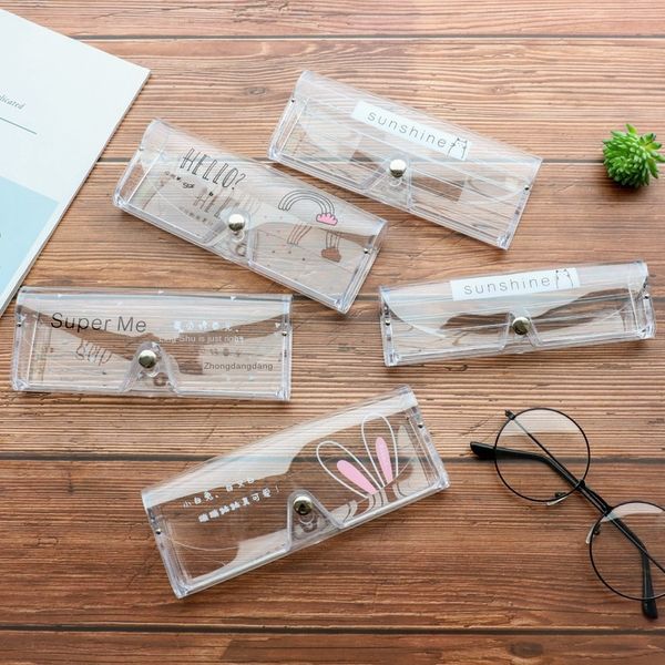 

bao bao flash powder case case storage series transparent storage cartoon fresh glasses box portable simple sunglasses finishing box