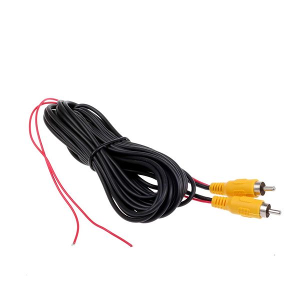 

6m 10 meters rca male to male car reverse rear view parking backup camera video extension cable with trigger wire for monitor