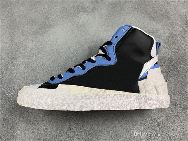 

2019 ale blazers mid x sacai skate shoes high low casual sneakers designer canvas shoes mens womens