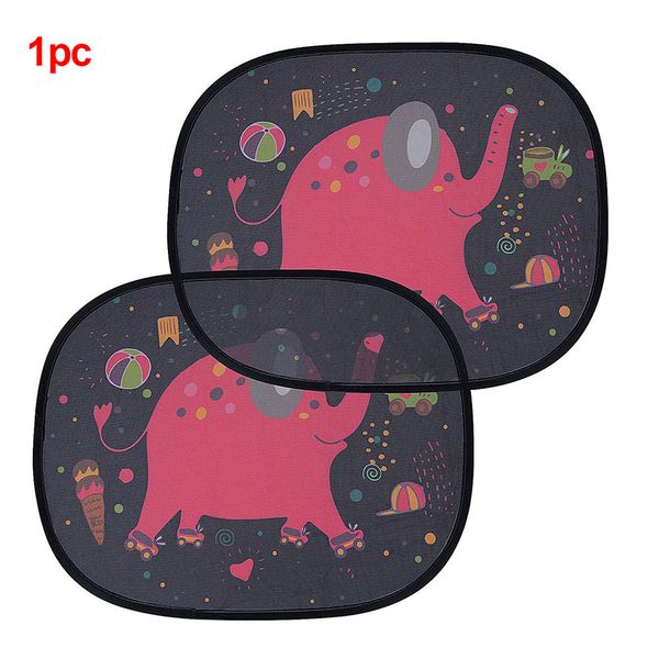 

44x35cm removable easy install windshield darkening cute side mesh electrostatic adsorption cartoon uv protection car sun shade