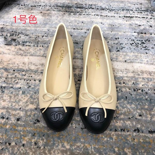 

French new beige erie ladie ca ual hoe leather fabric women 039 hoe fa hion wild flat hoe original box du t bag