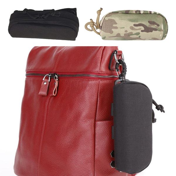 

2 pack sunglasses box storage eyeglasses protector hard case with d-rings, Black