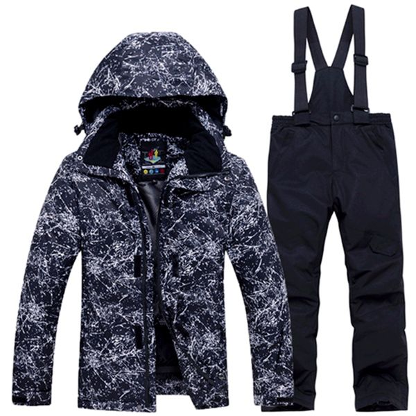 

russian winter children's ski suit boys girls snow clothing snowboarding sets waterproof outdoor sports wear ski coat pant