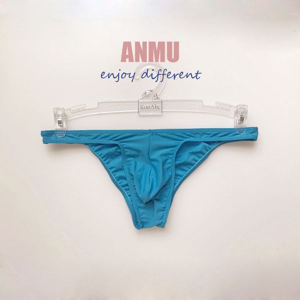 

new men's nightclub solid color ultra-thin men's briefs 311, Black;white