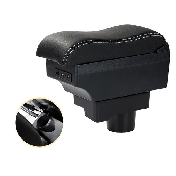 

for faw ou lang original armrest box oley chargeable move back and forth punch-central storage box car accessories usb