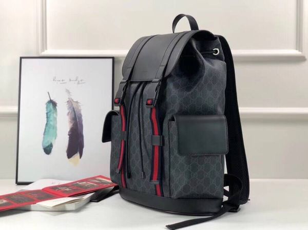 

Luxury men black canva g up backpack black up kid backpack port bag chool backpack