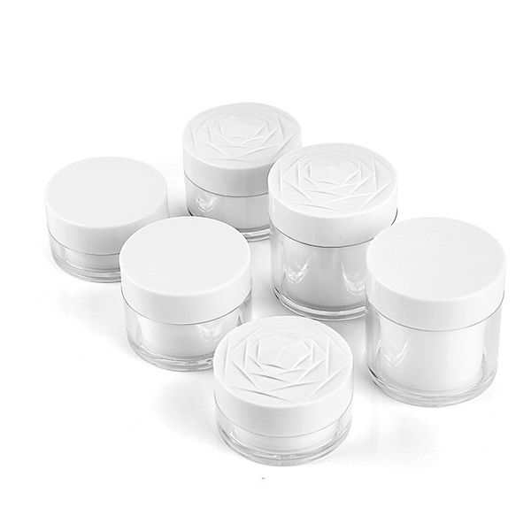 

20g 30g 50g rose cap cream bottle acrylic cream jar cosmetic empty jar pot eyeshadow makeup face cream container f20171044
