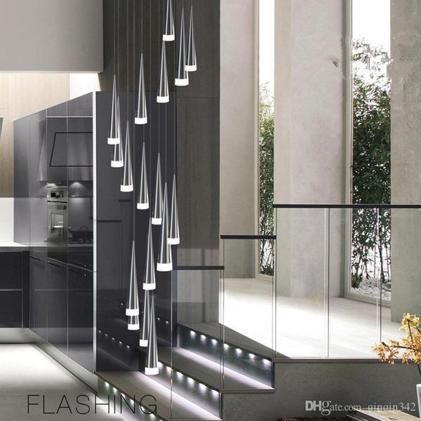 

новый современный светодиодный конический подвесной светильник aluminummetal home/промышленное освещение подвесная лампа столовая / гостиная