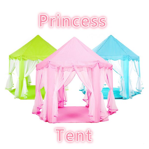 

pink green blue large space children's indoor hexagonal child tent play house princess game castle tent doll house hipping