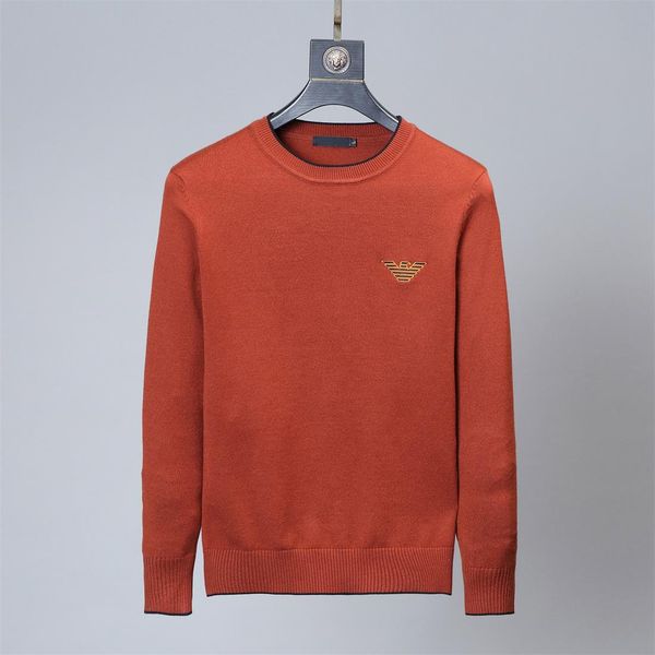 

new 2020 men's high-end design sweater pullover brand men's sweater knitwear long-sleeved design sweater winter men's wear -3, White;black