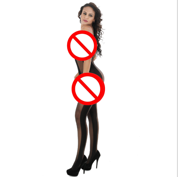 

europe and the united states lingerie female sense sling stripe jacquard stockings siamese igo miyuki pajamas 6013, Red;black