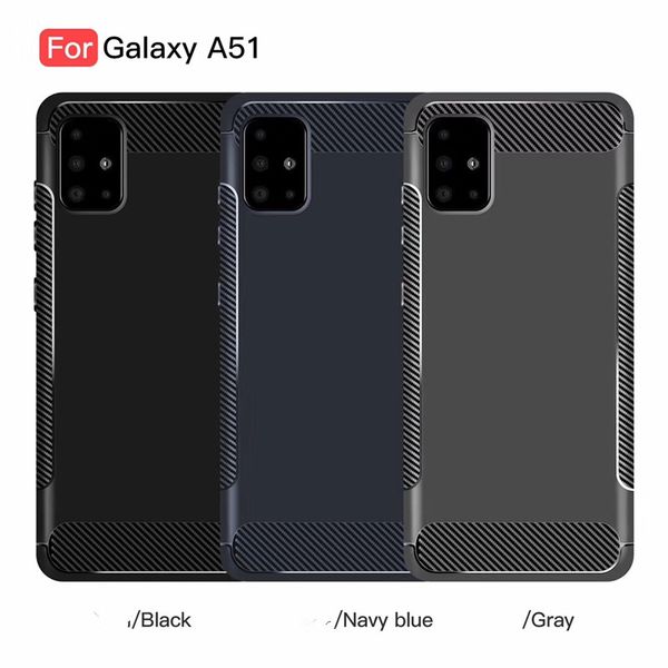 

for iphone 11 pro redmi 8a note 8 k20 samsung galaxy a51 a10s carbon fiber design tpu cell phone cases slim back cover
