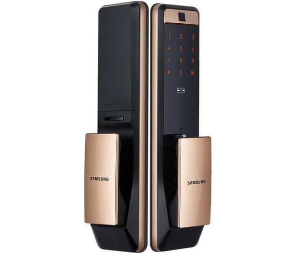 

SAMSUNG SHP-DP609 Keyless BlueTooth отпечатков пальцев PUSH PULL Two Way Цифровой Дверной замок Английск