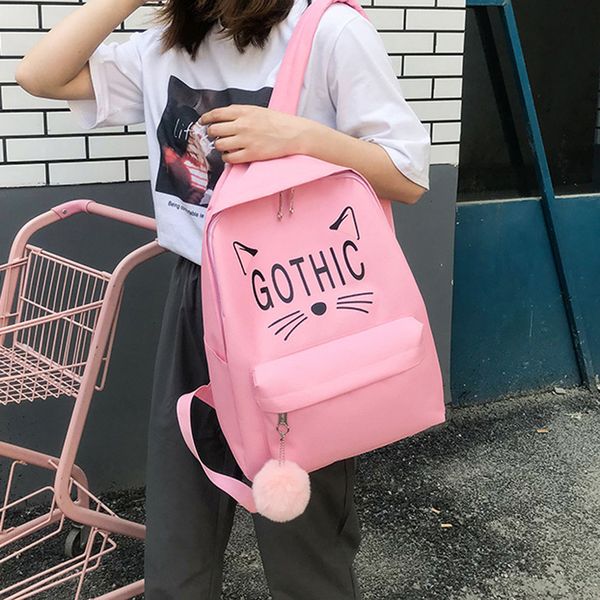 

4pcs women cat canvas hand bag shoulder bag crossbody pencil case sac Ã bandouliÃ¨re sac Ã bandouliÃ¨re trousse crayons #g2