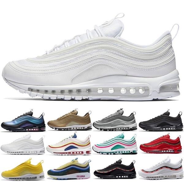 

2019 women mens running shoes cushion og kpu plastic training shoes laser gold white black outdoor sneakers size 36-45