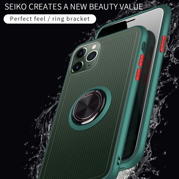 

for apple iphone 11 case soft silicone with stand ring magnet shockproof protect back cover case for iphone 11 pro max iphone11 phone shell