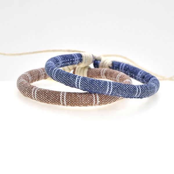 

abl165(1), boho fabric braided bracelets for women male female friendship bohemian handmade cotton rope ethnic pulseras, Black