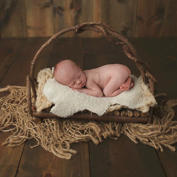 

новорожденная фотография реквизит природного джут mesh детские фото вспомогательного реквизит белье тканых сетки подушка корзина baby care g