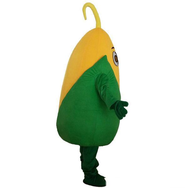 2019 vendita in fabbrica Frutta e verdura costume della mascotte del mais ruolo che gioca abbigliamento da cartone animato formato adulto abbigliamento di alta qualità shipp gratuito