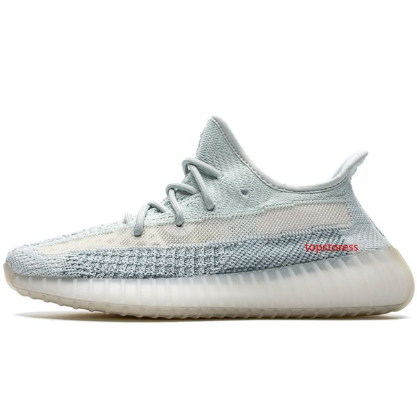 

2019 cloud white yecheil kanye west designer sneakers bred black reflective zebra green glow lundmark men women sport running shoe with