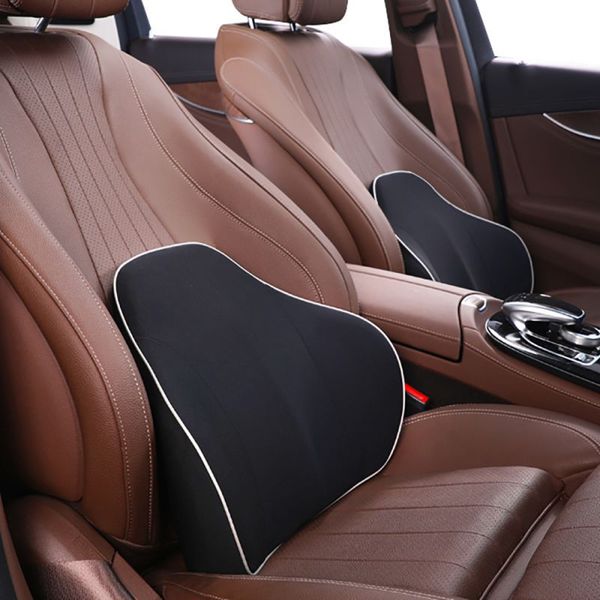 

car pillow cushion back pillow car seat lumbar support for office chair cushion for auto universal 3d memory foam