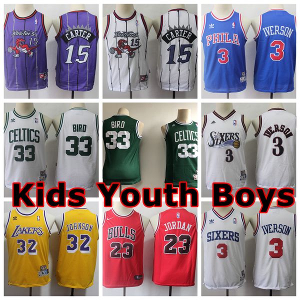 kids larry bird jersey