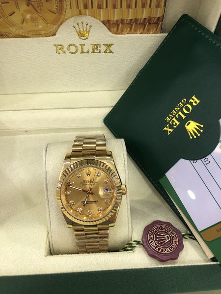 

Сертификат коробки Luxury Watch 36мм 41мм Datejust 116233 Дата Президент 18K золото Алмазный цифе
