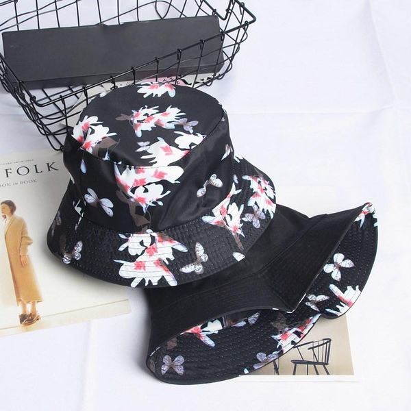 

flower print bucket hat fisherman hat outdoor travel sun cap hats for men and women 281