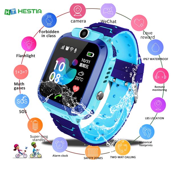 

Водонепроницаемый Детский Смарт Часы SOS Antil потерянный SmartWatch вызов Расположение T