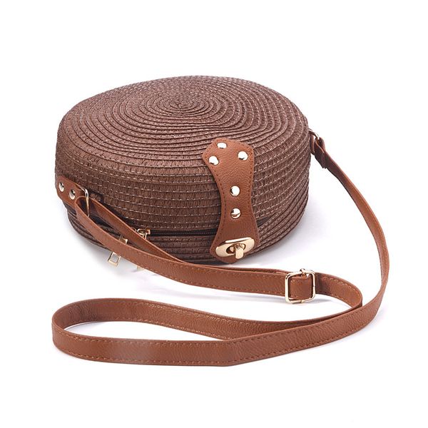 

straw bags summer beach rattan shoulder bags wicker weave handbag girls fashion crossbody shoulder bag handbags new 2019