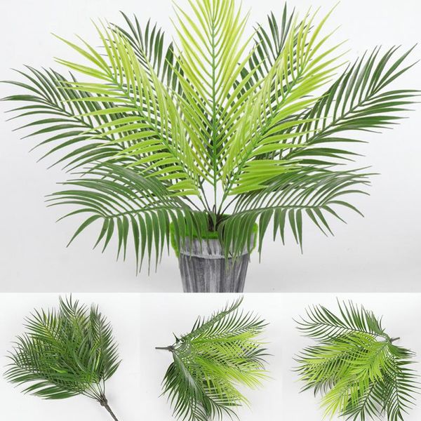 

artificial plant leaves large green sago cycas leaf simulation leaf auxiliary material flower decoration fake leaves for home