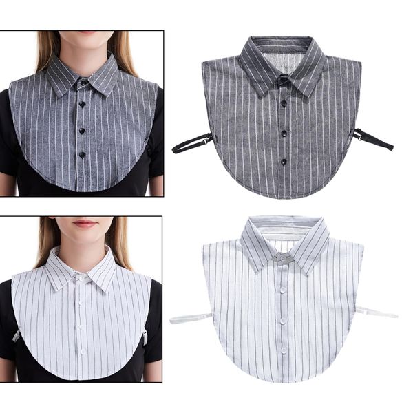 

cotton fake collar detachable dickey collar blouse half shirts collars 2, White