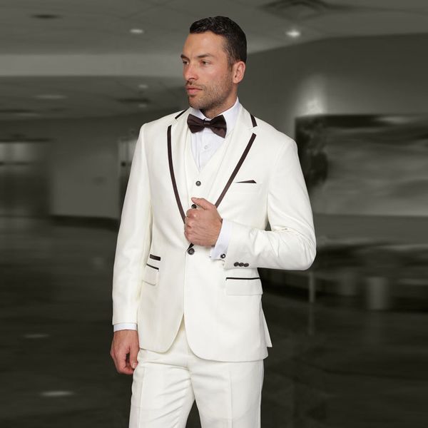 

формальные ivory костюмы для мужчин свадебные грум tuxedo пром черный зубчатый отворотом groomsmen эпикировка 3шт костюм homme тонкий terno, Black;gray