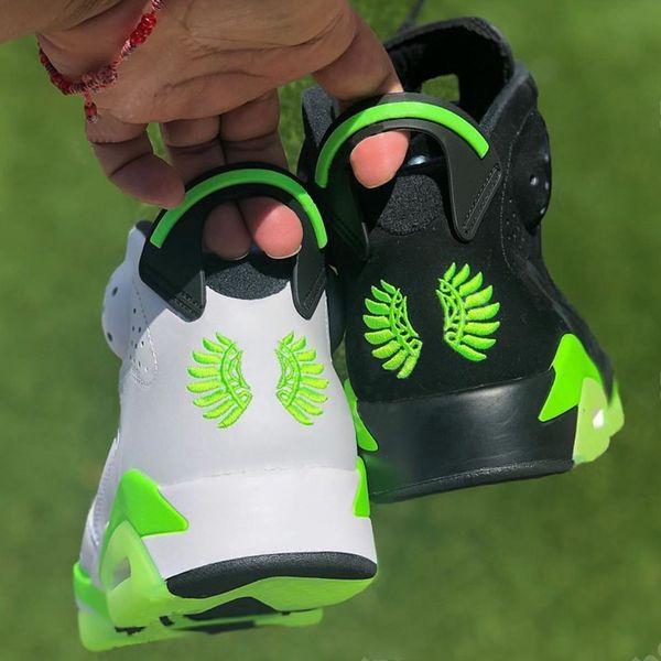 

2019 jumpman 6 oregon ducks pe rings black white wings basketball shoes 6s trainers mens baskets sports designer sneakers 7-13