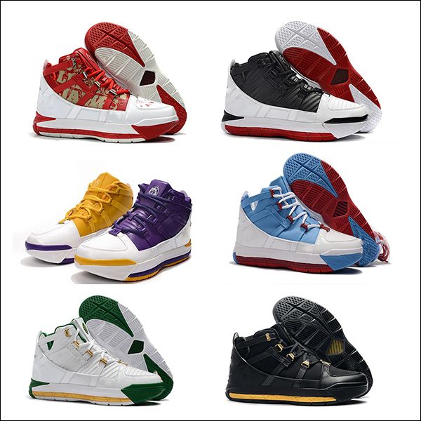 

2019 zoom 3 qs svsm home ctk superbron blue white red mvp basketball shoes 3s yellow purple metallic man sports air sneakers zapatillas des
